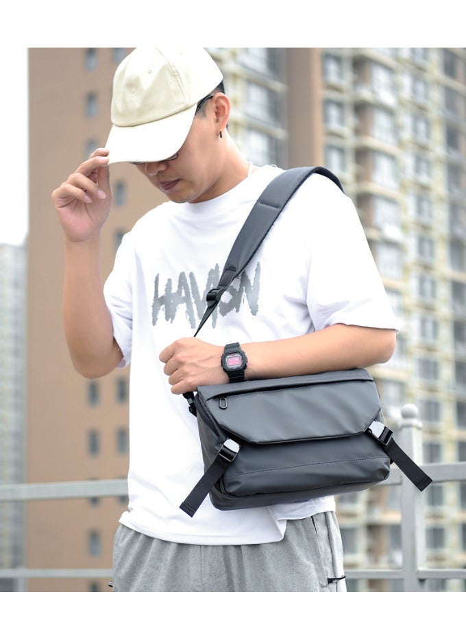 Single shoulder bag, men's crossbody bag, fashionable outdoor bag, trendy hand-held casual men's bag - Image 3